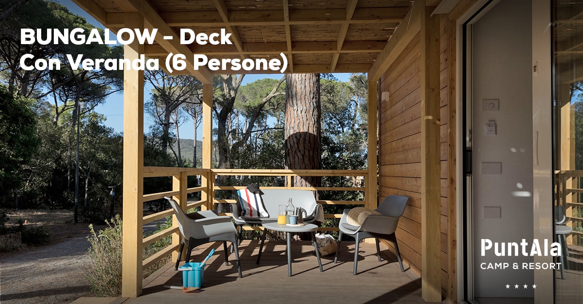 Bungalow Deck 5 Personen + 1 Kind