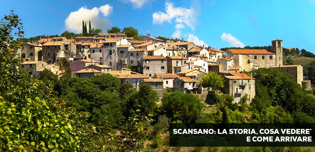 Scansano, situata nel cuore della Maremma Grossetana in Toscana, gode di una splendida posizione panoramica. Collocata lungo un crinale montuoso, essa delinea il confine tra i fiumi Ombrone e Albegna, distando 30 km dal mare. Scansano
